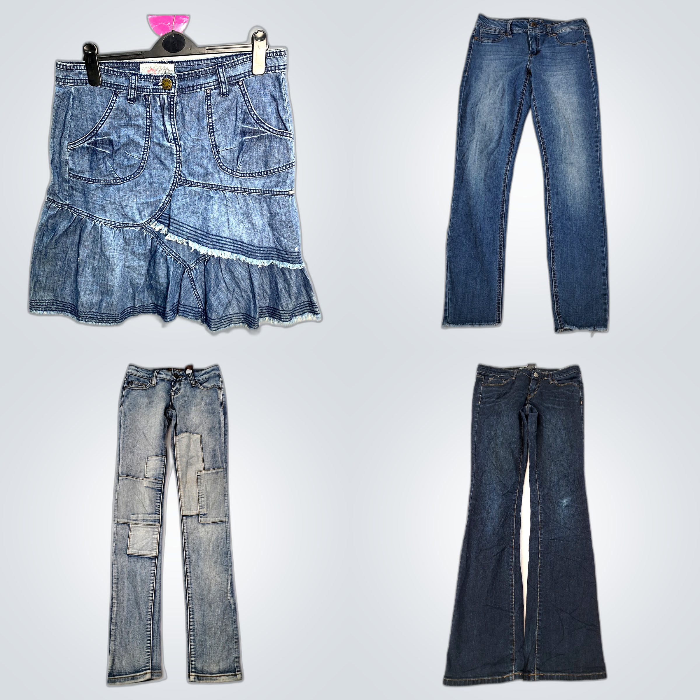 Pacote de Jeans Levemente Usados: Calvin Klein, Ma..