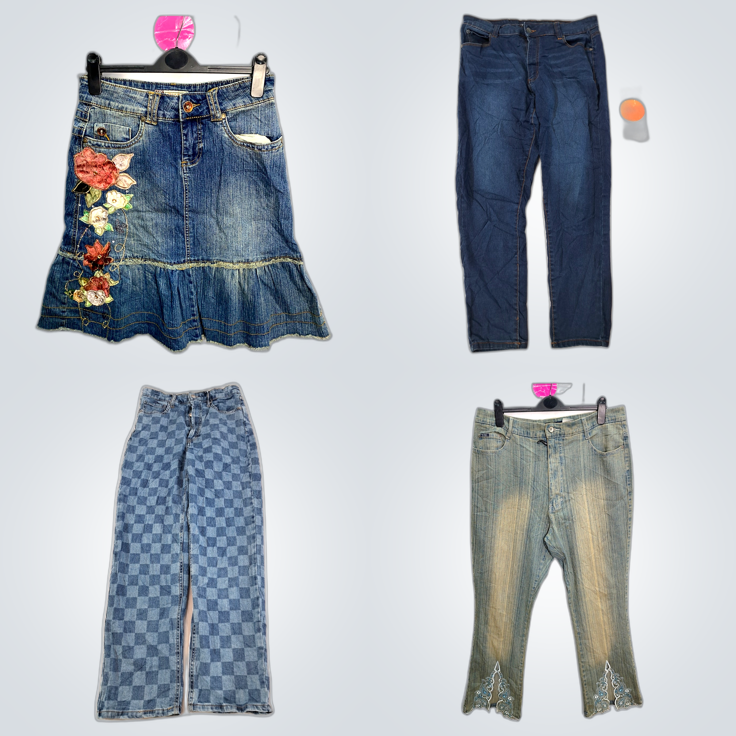 Lot de denim légèrement utilisé : Tahari, Wild Fab..