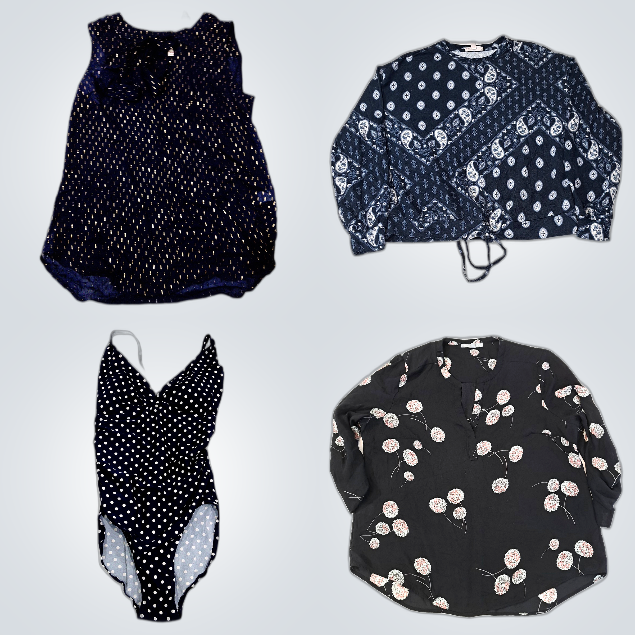 Pacote de Designer: A.P.C. e Coldwater Creek Blusa..