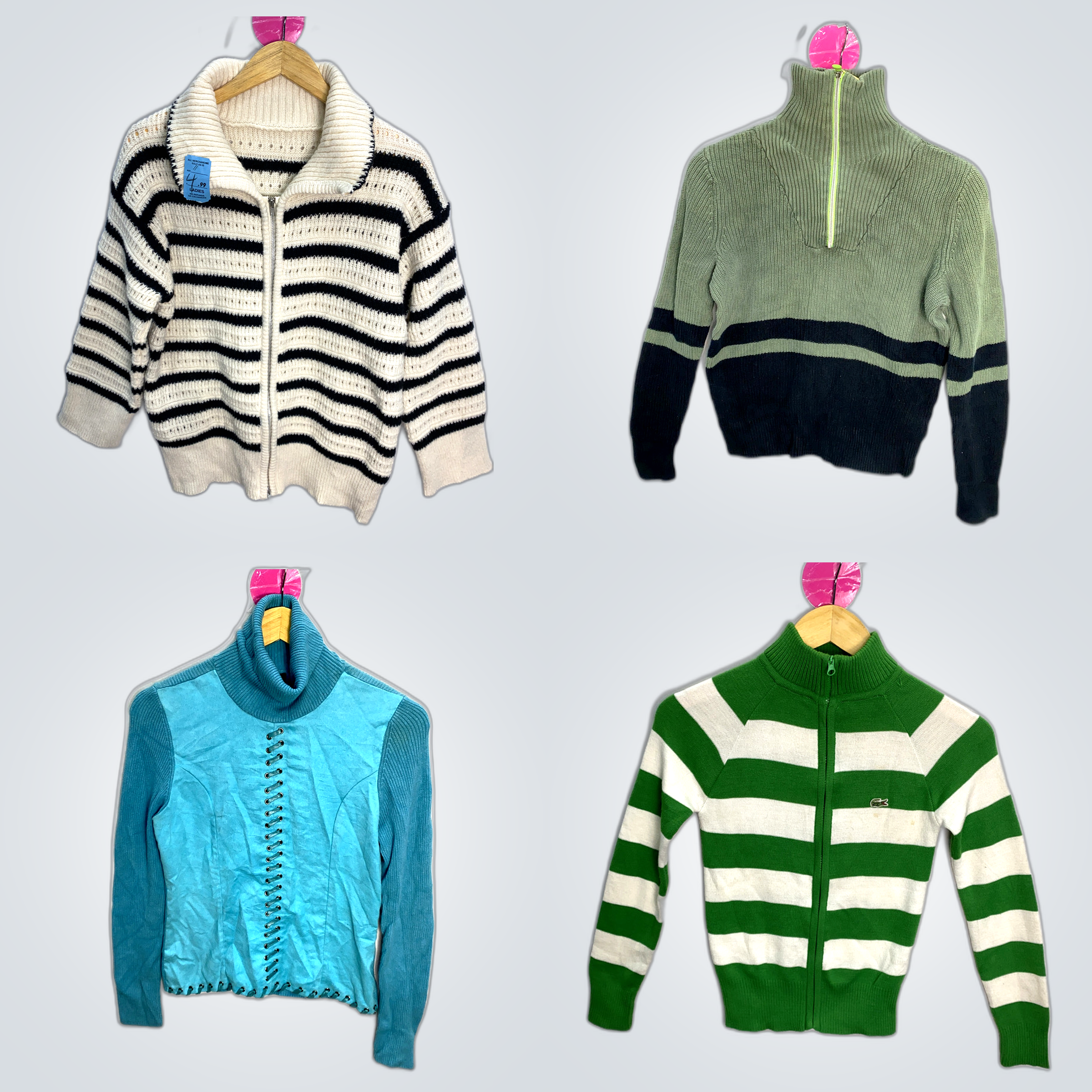 Lacoste & Ralph Lauren Cardigan Bundle - 7 Pc Zoe ..