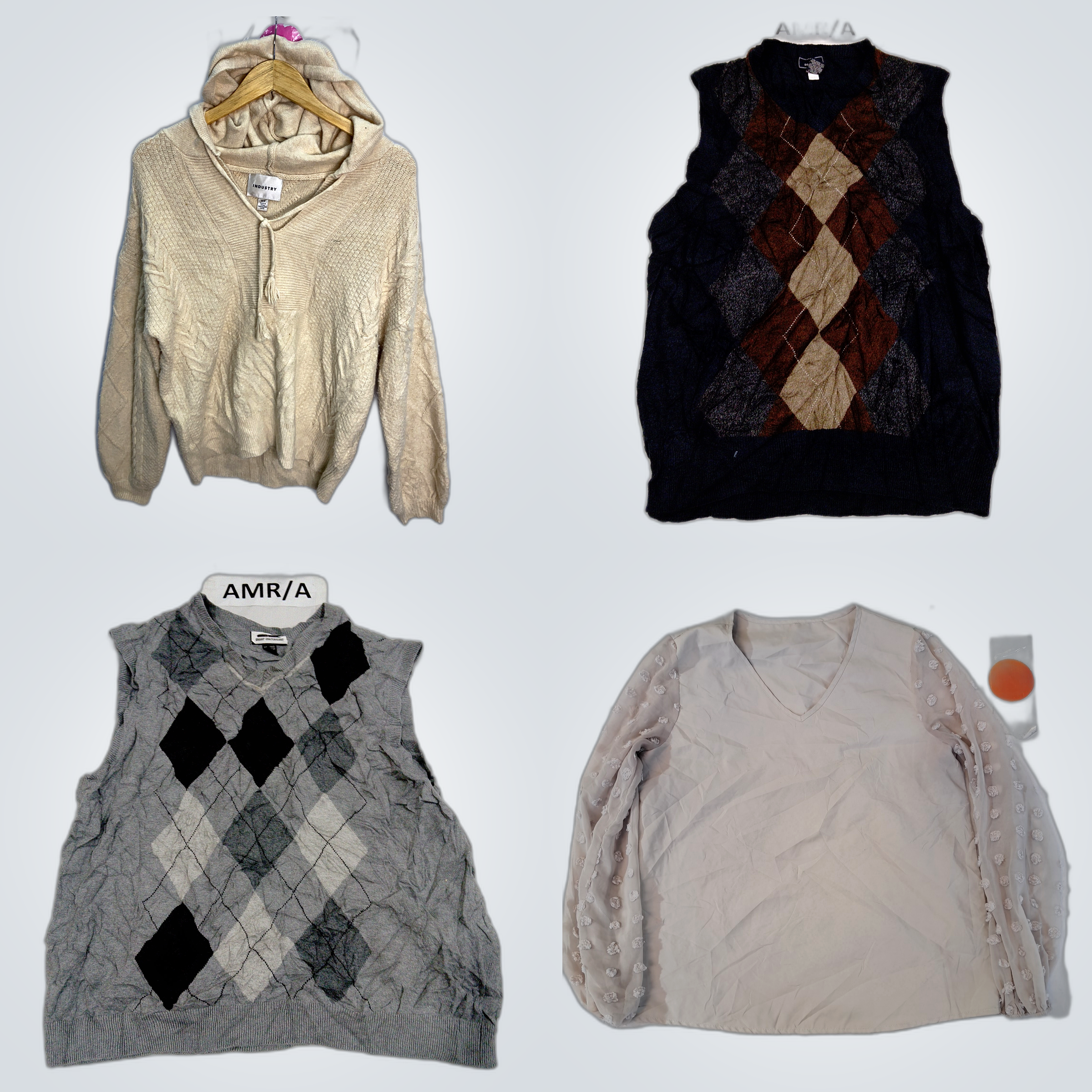 Argyle & Gestreiftes Pullover-Bundle: Dockers, IZO..
