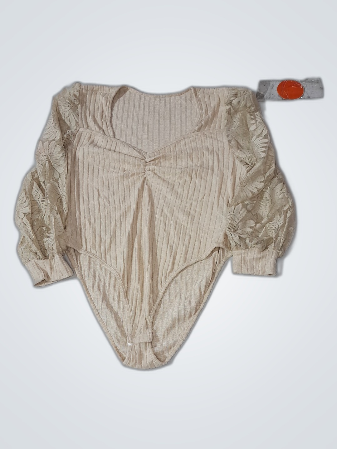 Body à manches longues côtelé