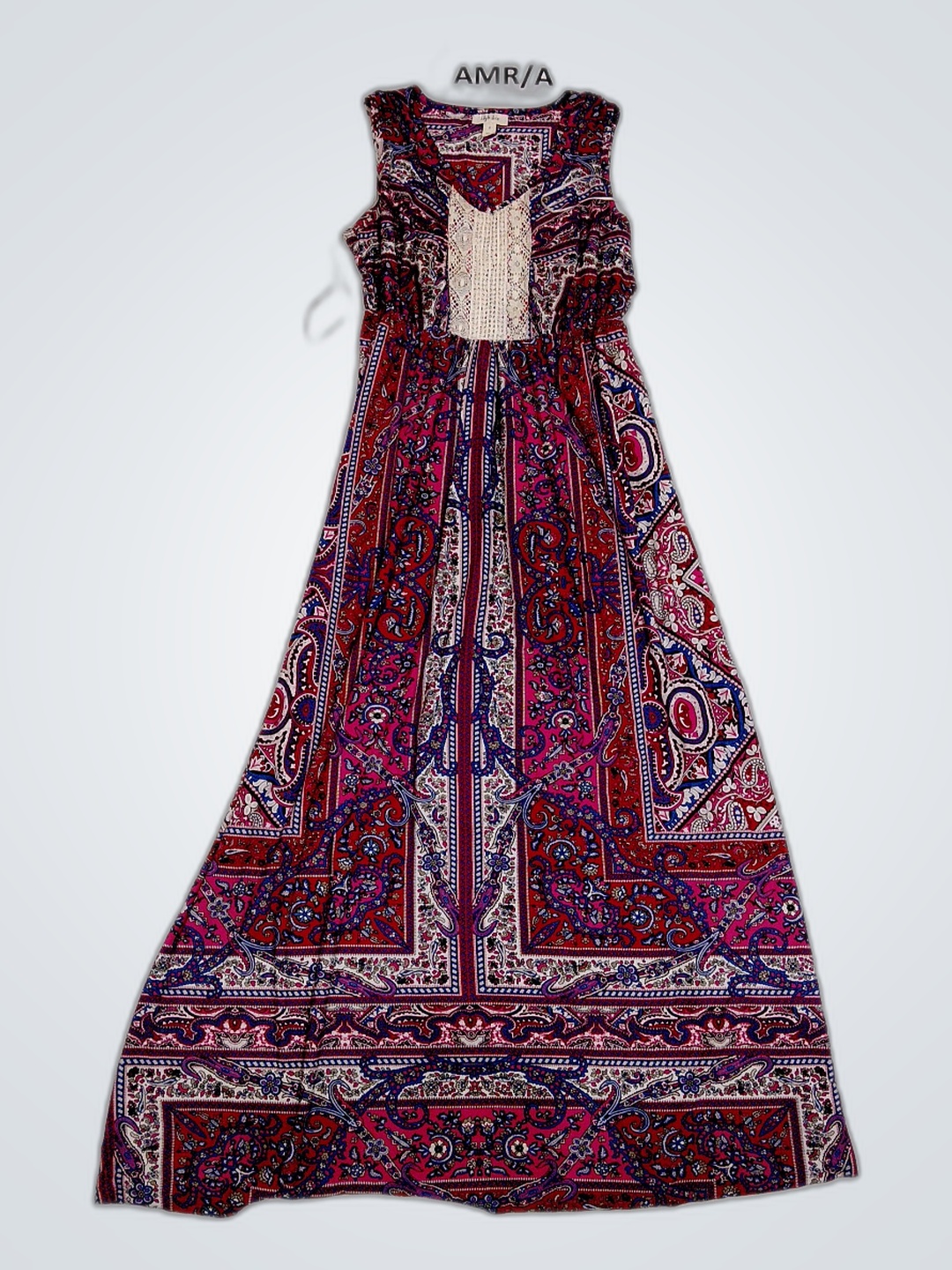 Langes Paisley-Kleid