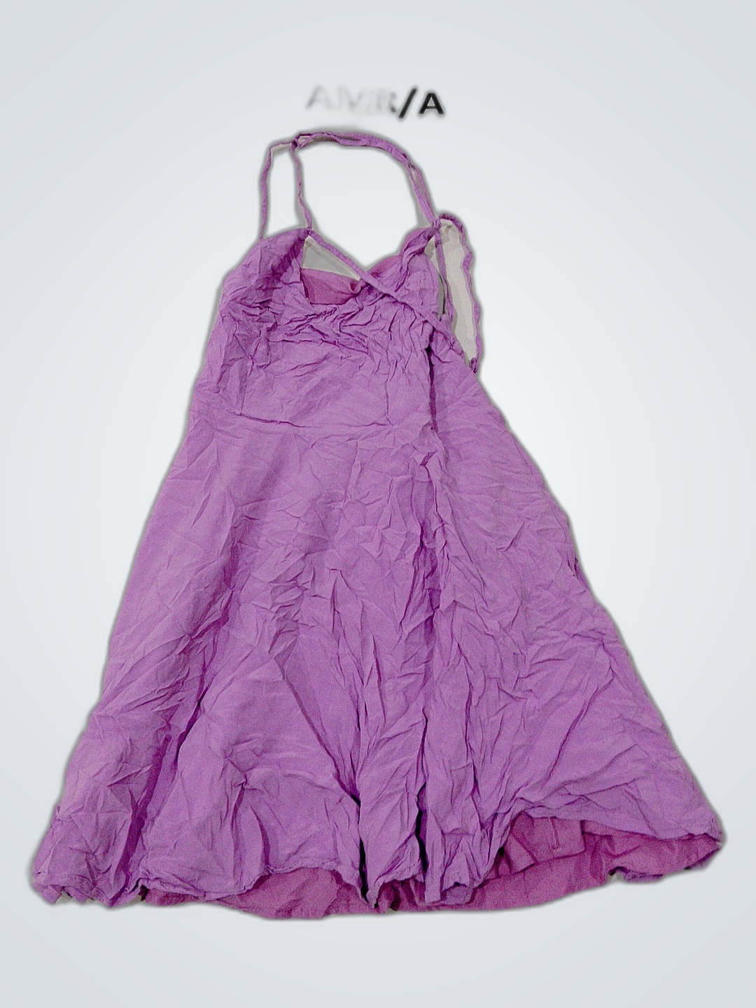Robe à encolure halter violette