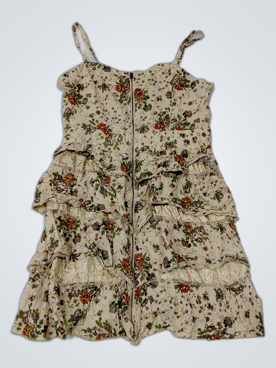 Abito floreale con volant