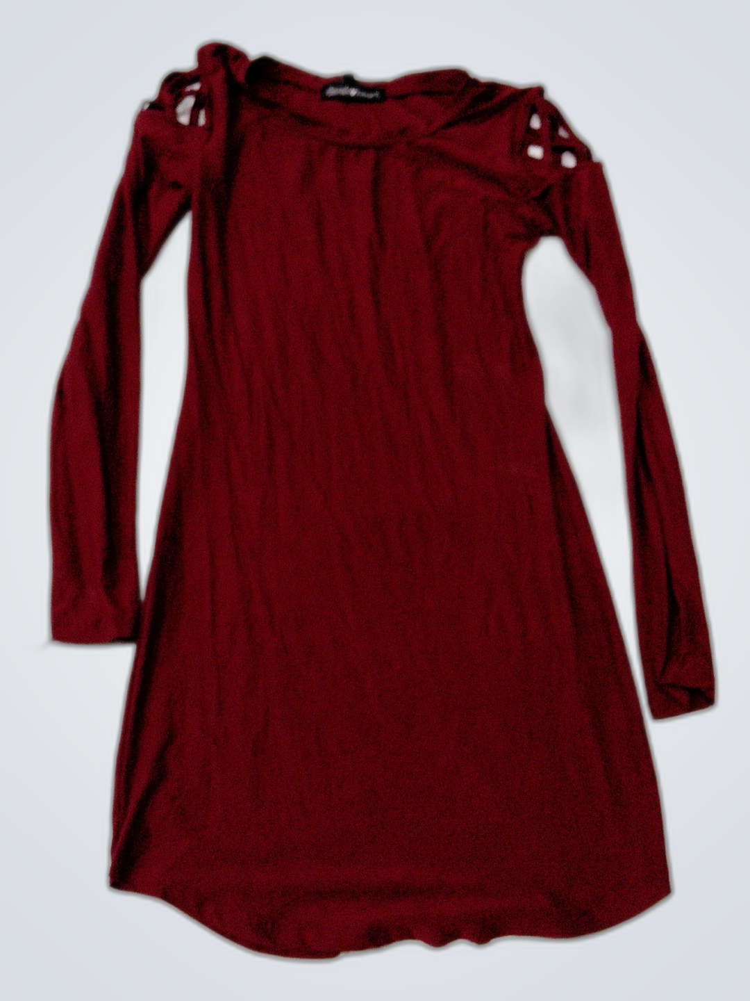 derek heart Rotes Langarmkleid