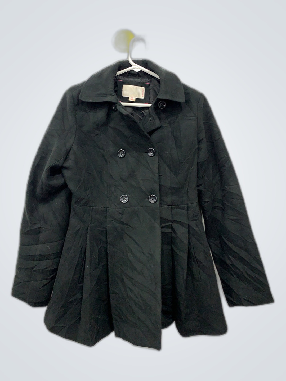 Manteau en laine noir