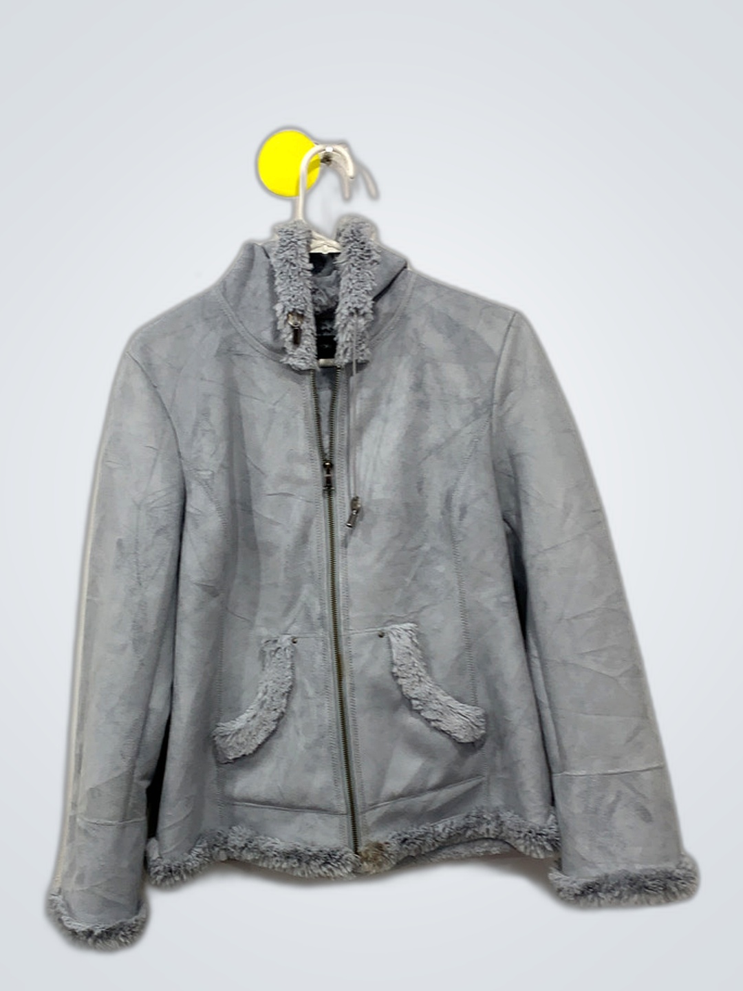 Veste en fausse fourrure grise Jones New York