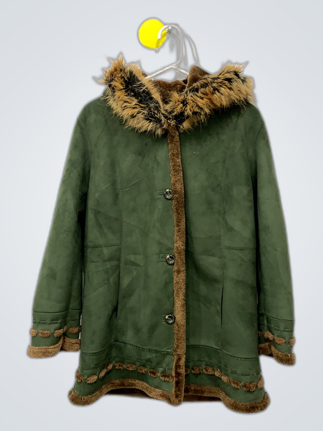 Green Fur-Trimmed Parka