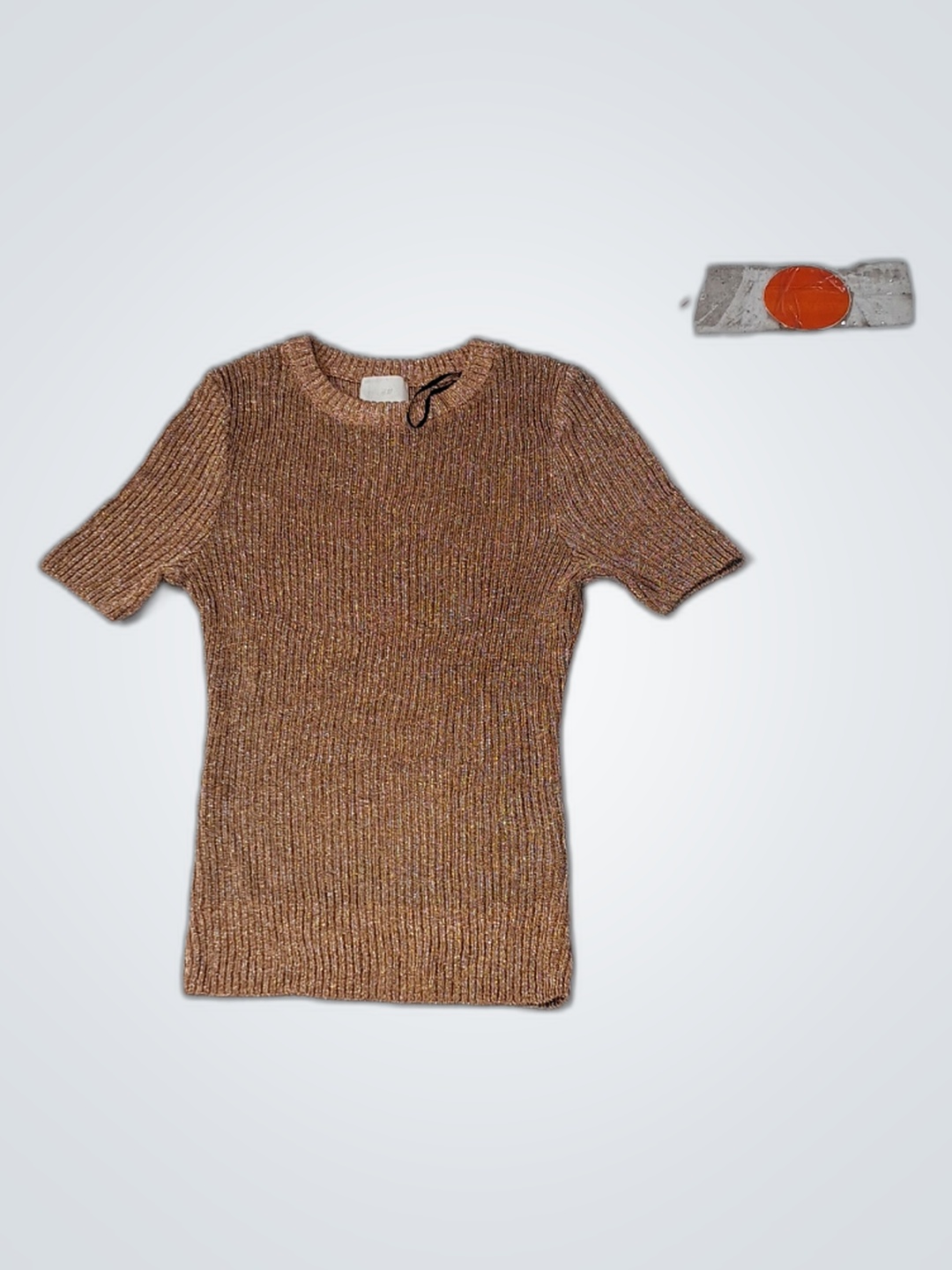 H&M Brown Knit Top