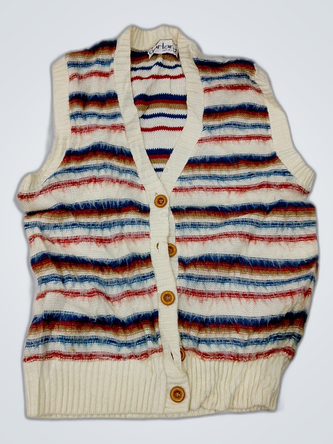 Gilet tricoté rayé Garland
