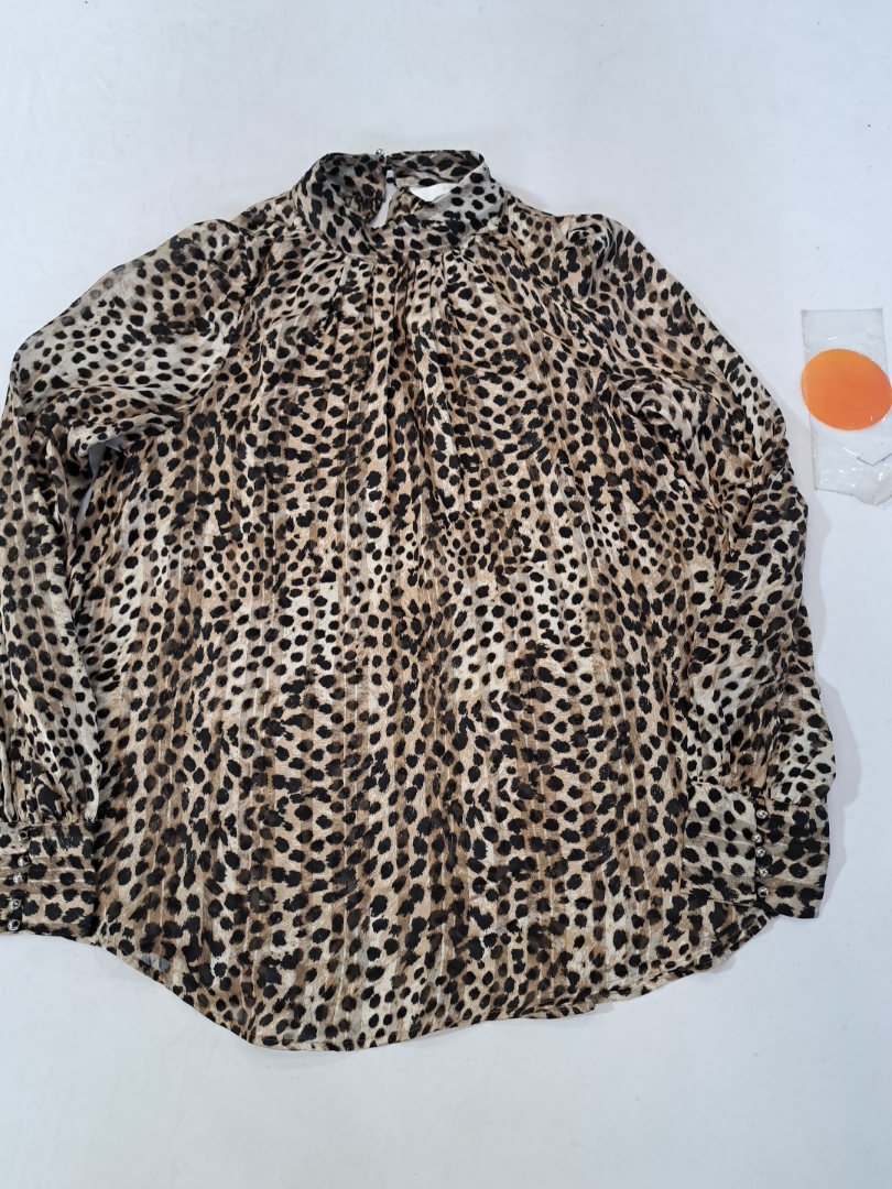 Blouse à imprimé léopard