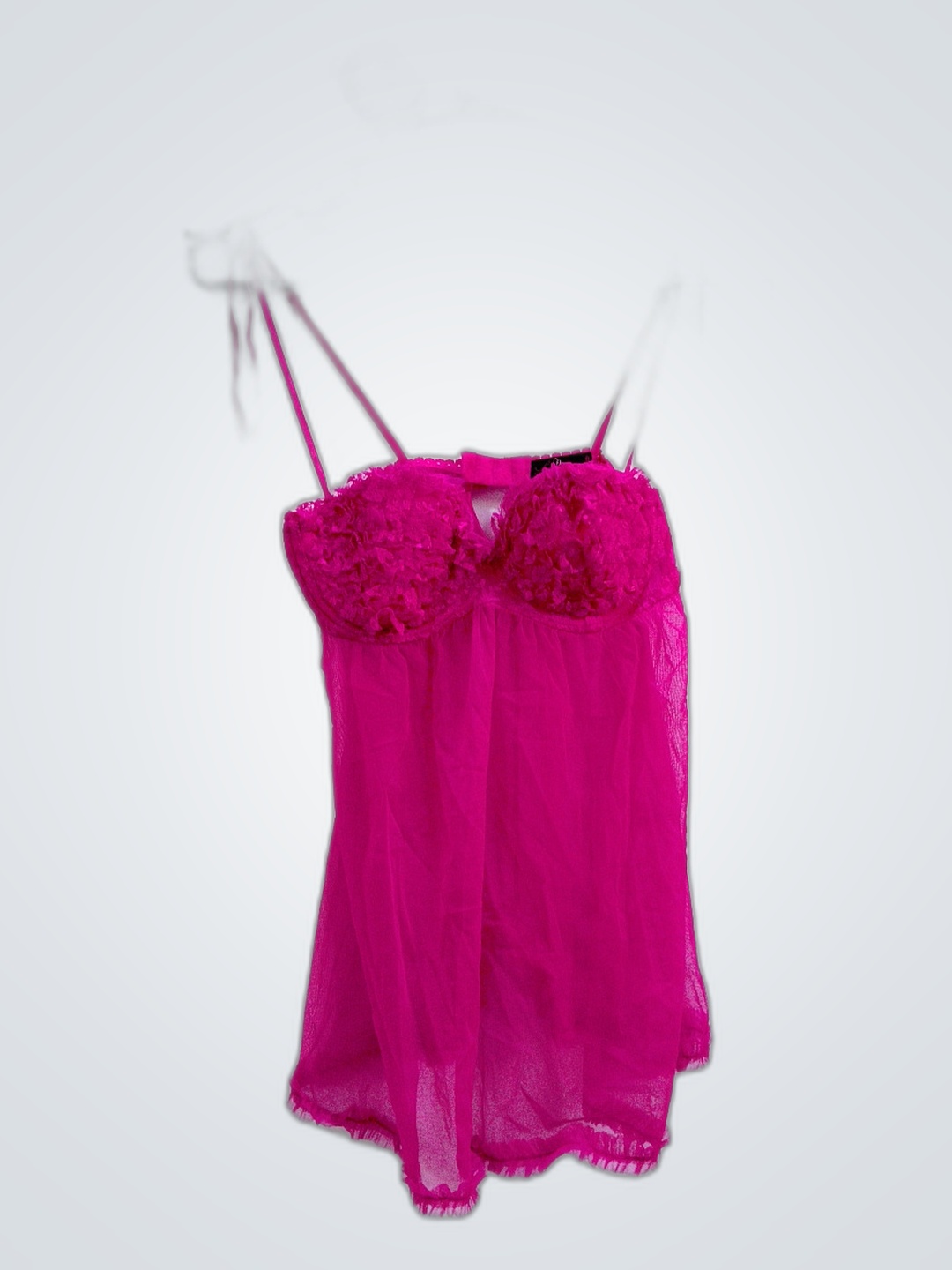 Débardeur en dentelle rose