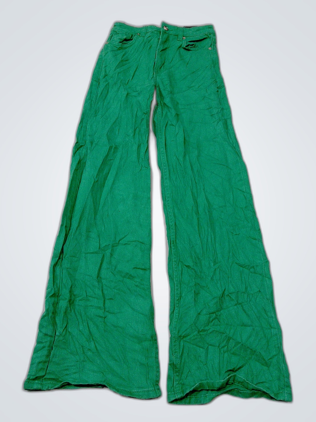 Green Flared Pants