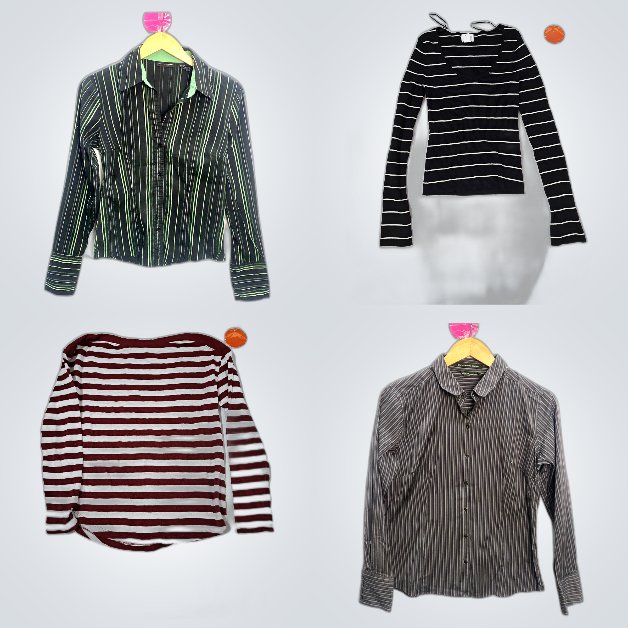 Gestreifte Tops Bundle - H&M, LOFT, Jones New York..