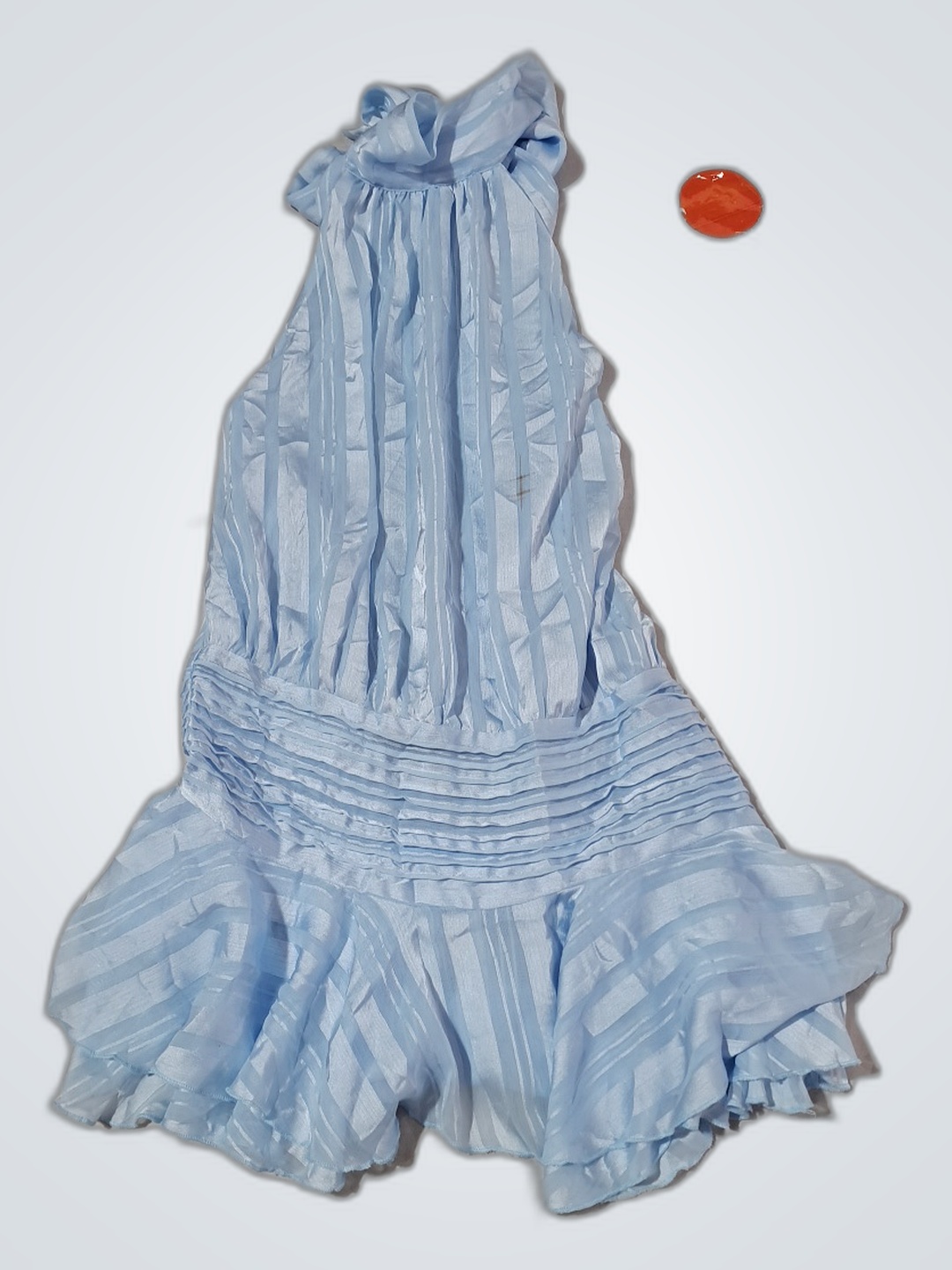 Light Blue Ruffled Romper
