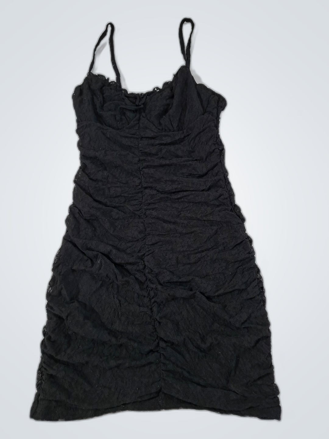 Abito Nero Arricciato