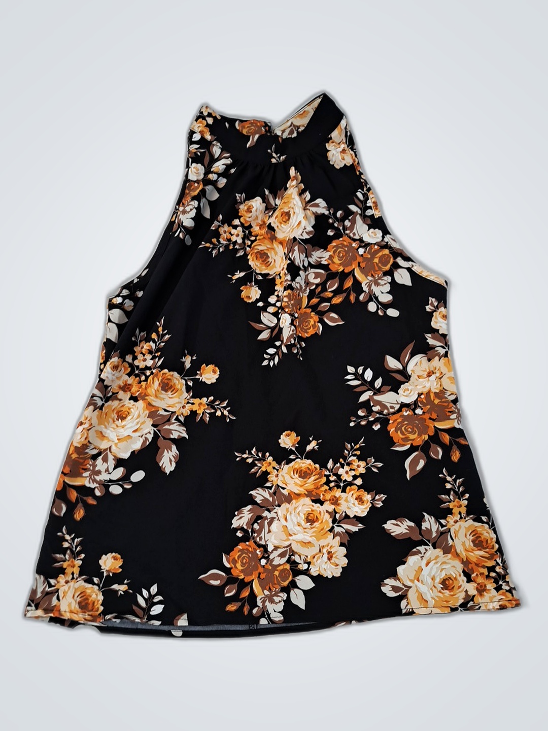 Abito floreale senza maniche