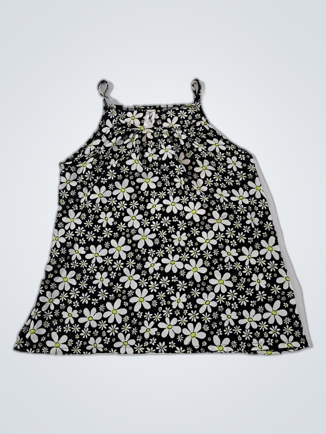 Works Black Floral Mini Kleid