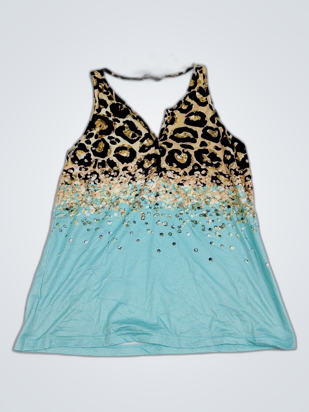 Chicmeme Leopardprint Pailletten Tanktop