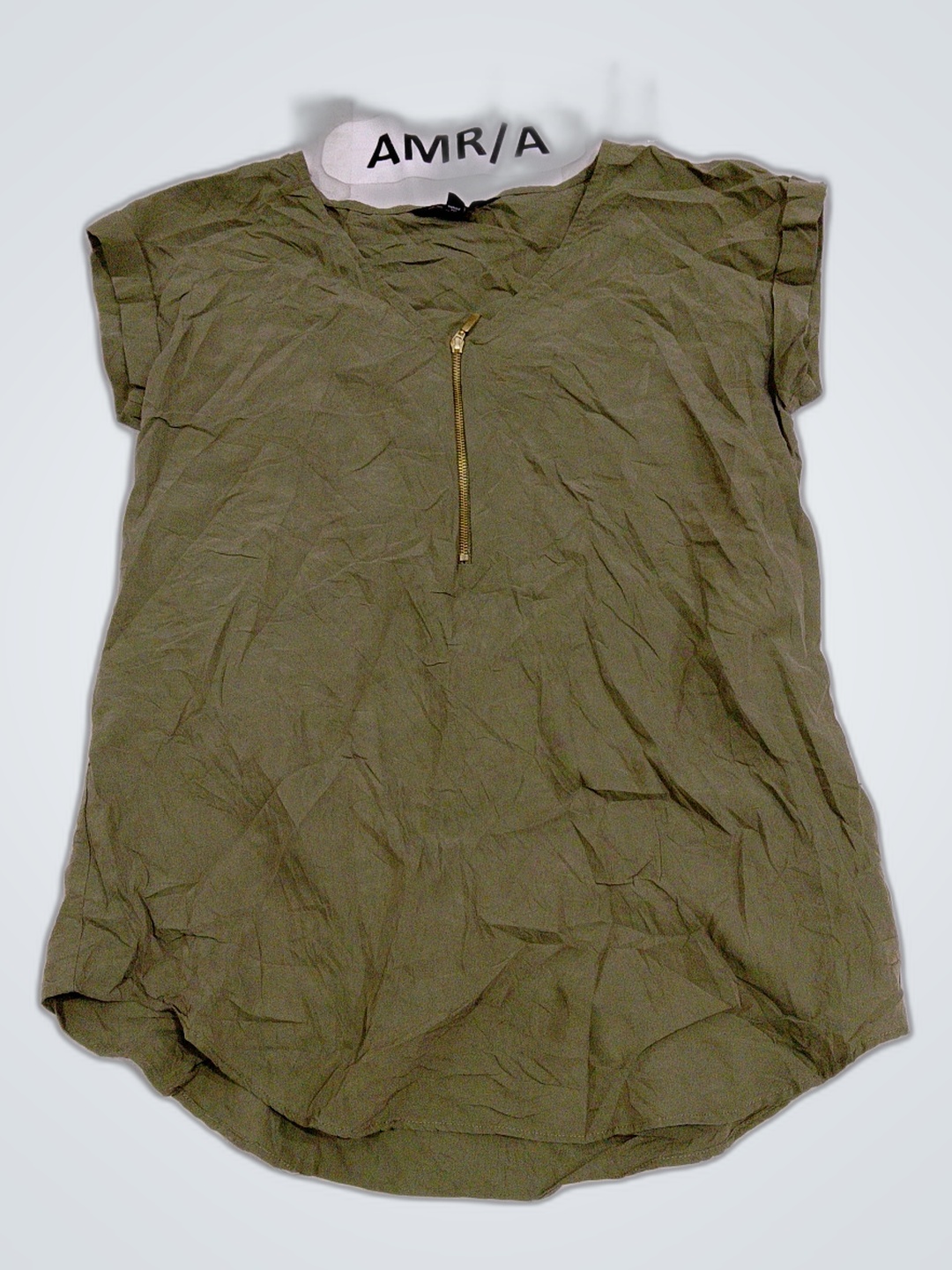 Grünes Kurzarmoberteil