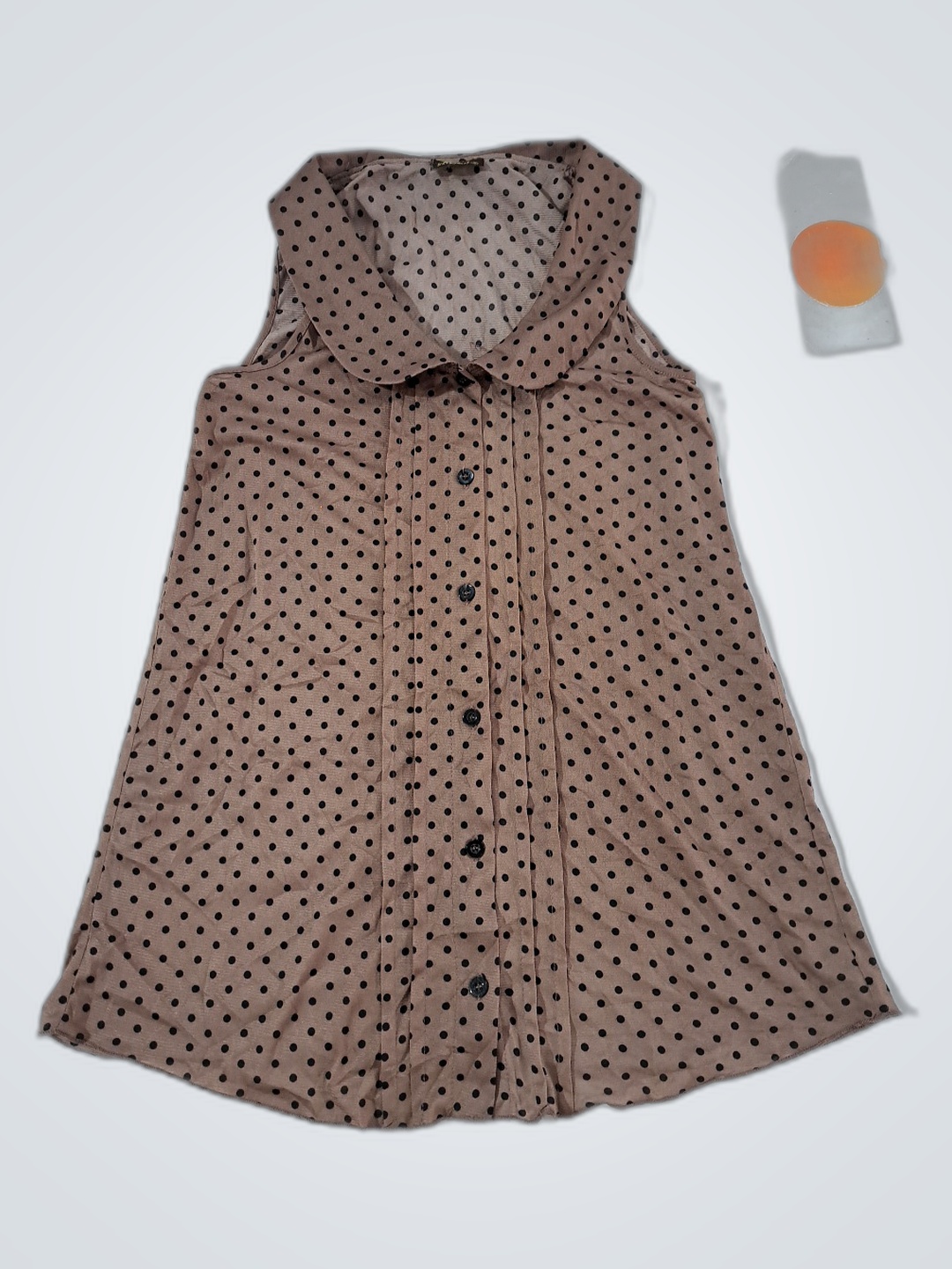 Opulentes Schwangerschafts-Punktemuster-Kleid