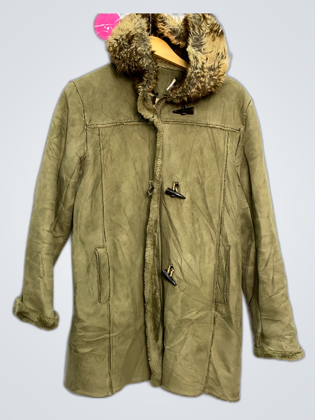 Manteau doublé en fourrure Badwick Green