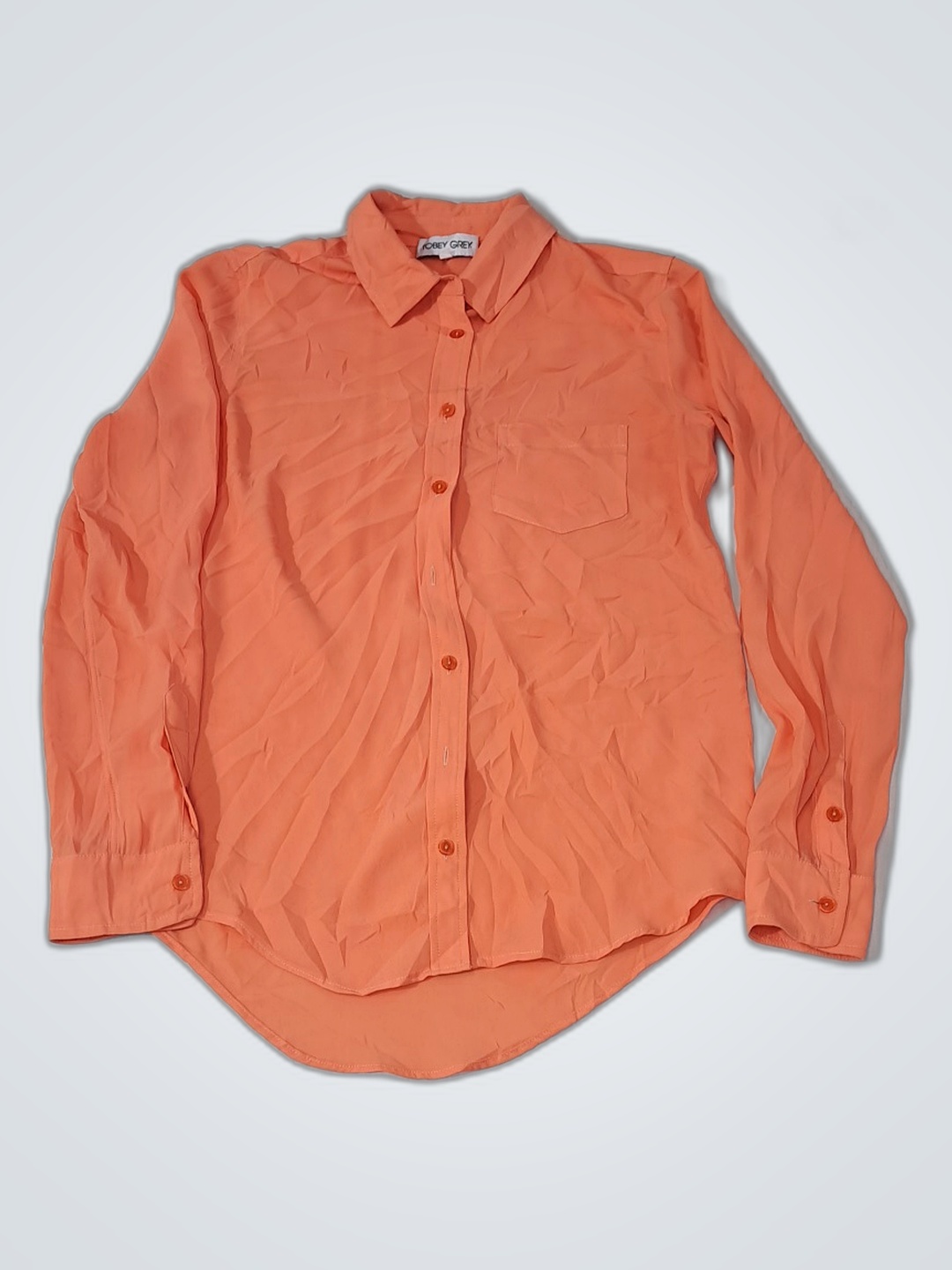 TObey Grey Orange Langarmshirt
