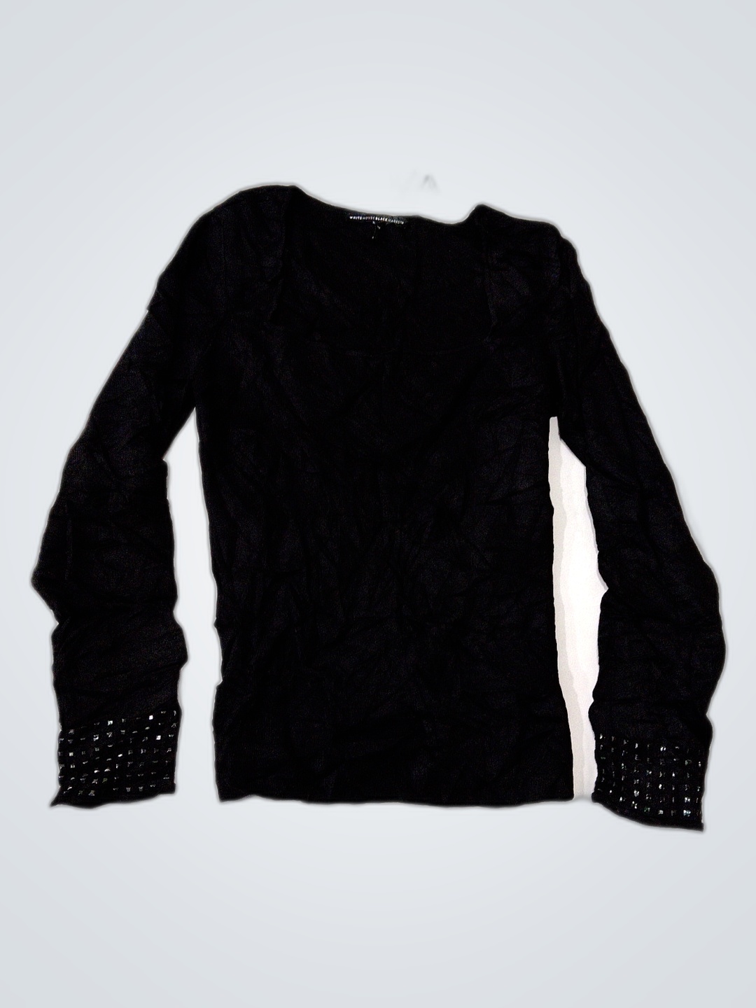 Black Long Sleeve Top with Sequins