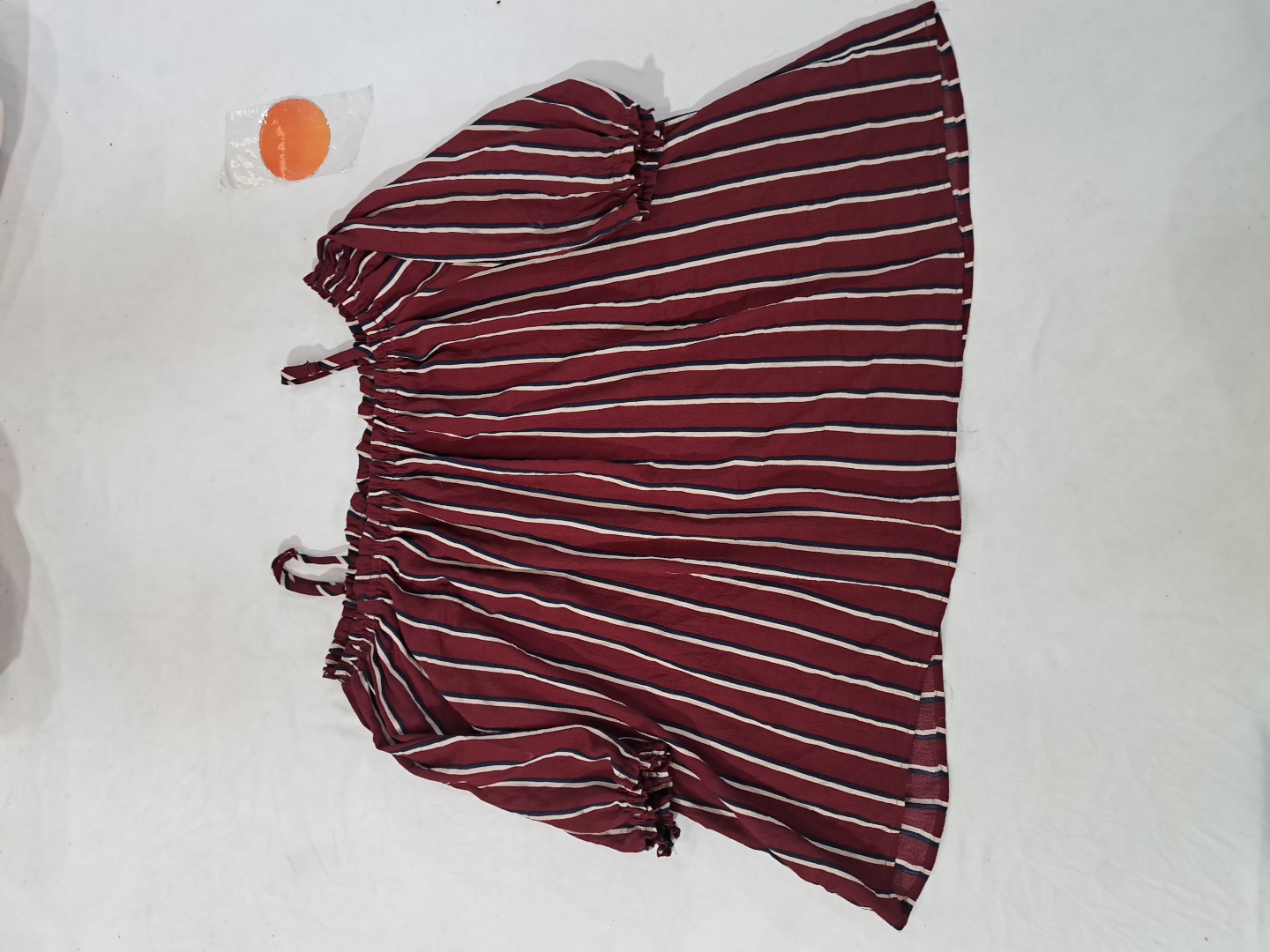 Zara gestreifte Schulterfrei-Bluse