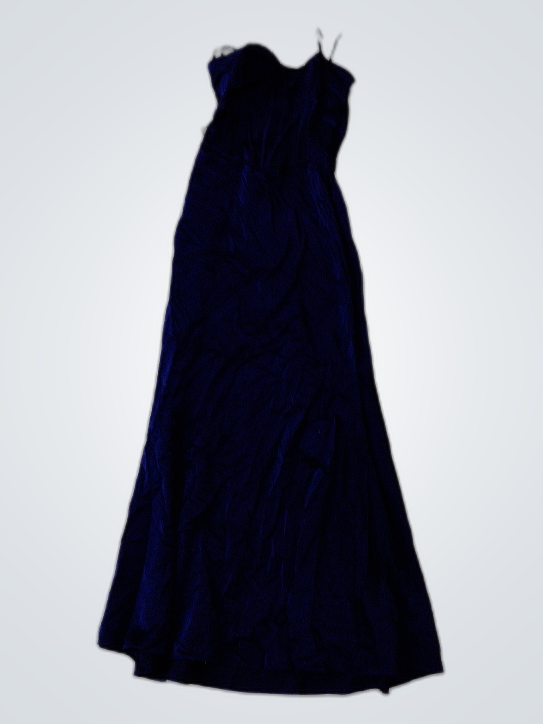 Blaues Samtkleid