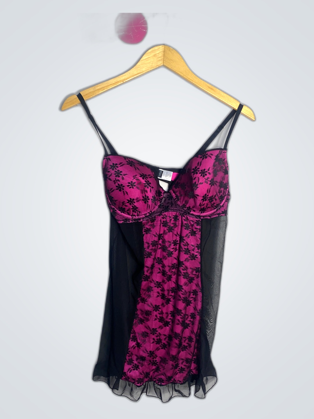 Rampage Pink Lace Slip Dress