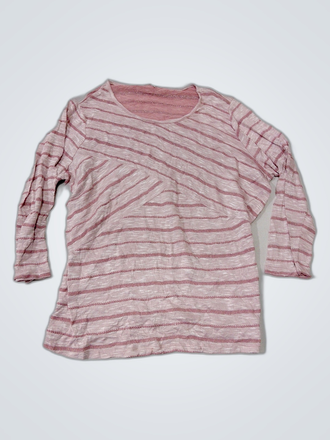 Soleil Lee Damen Langarm gestreiftes Oberteil