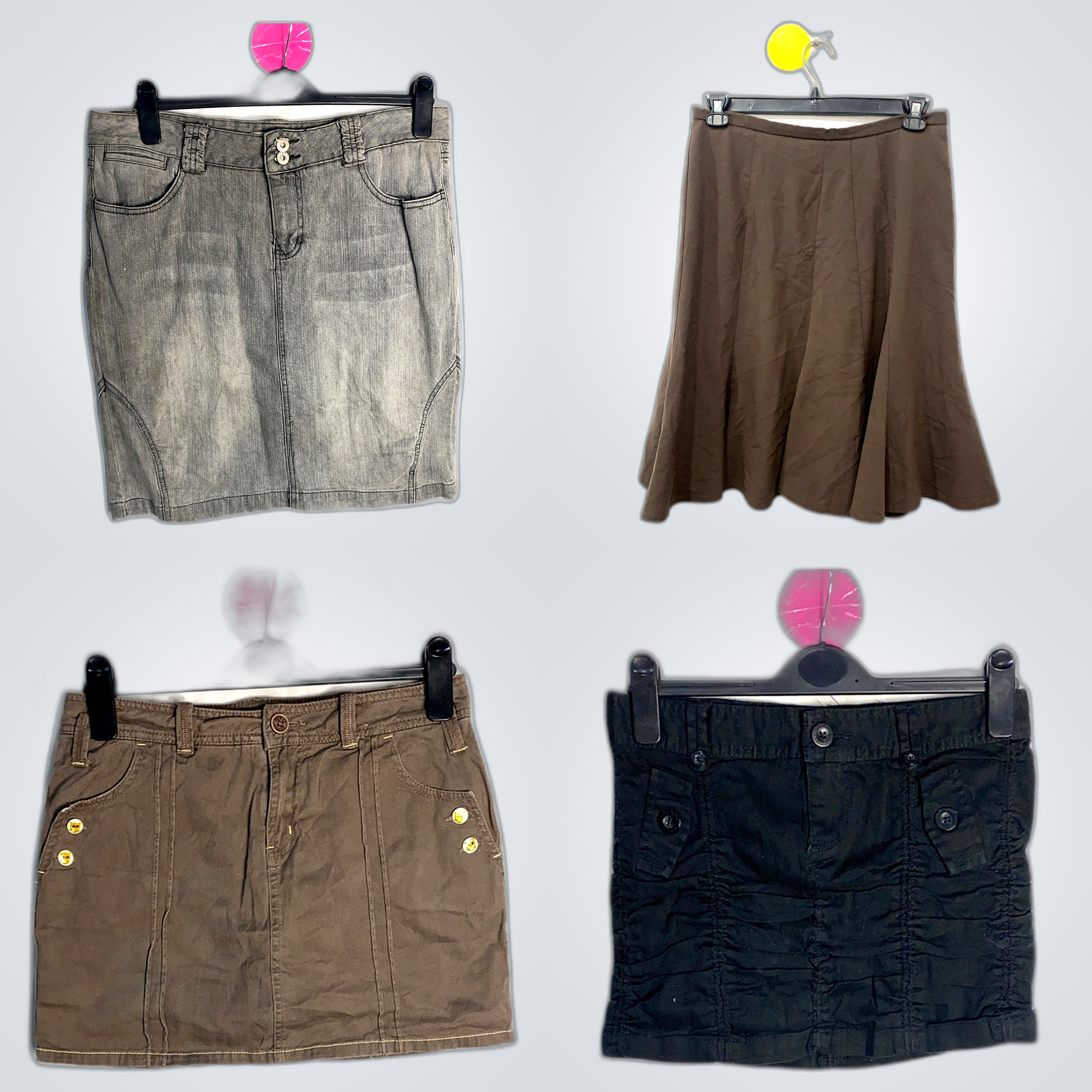Suzy, Liquid & More Mini Skirt Bundle Denim & Carg..
