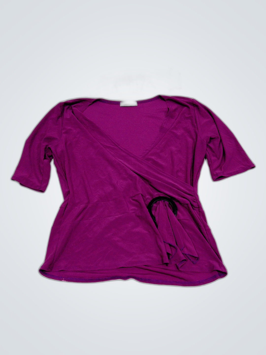 Bleeker & McDougall Purple Wrap Blouse