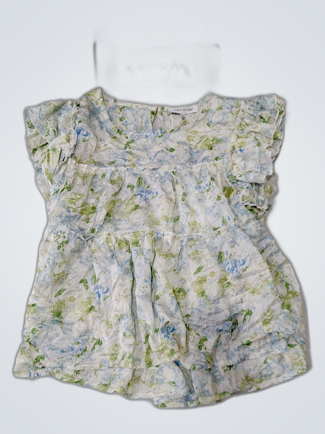 Blumiges Rüschentop