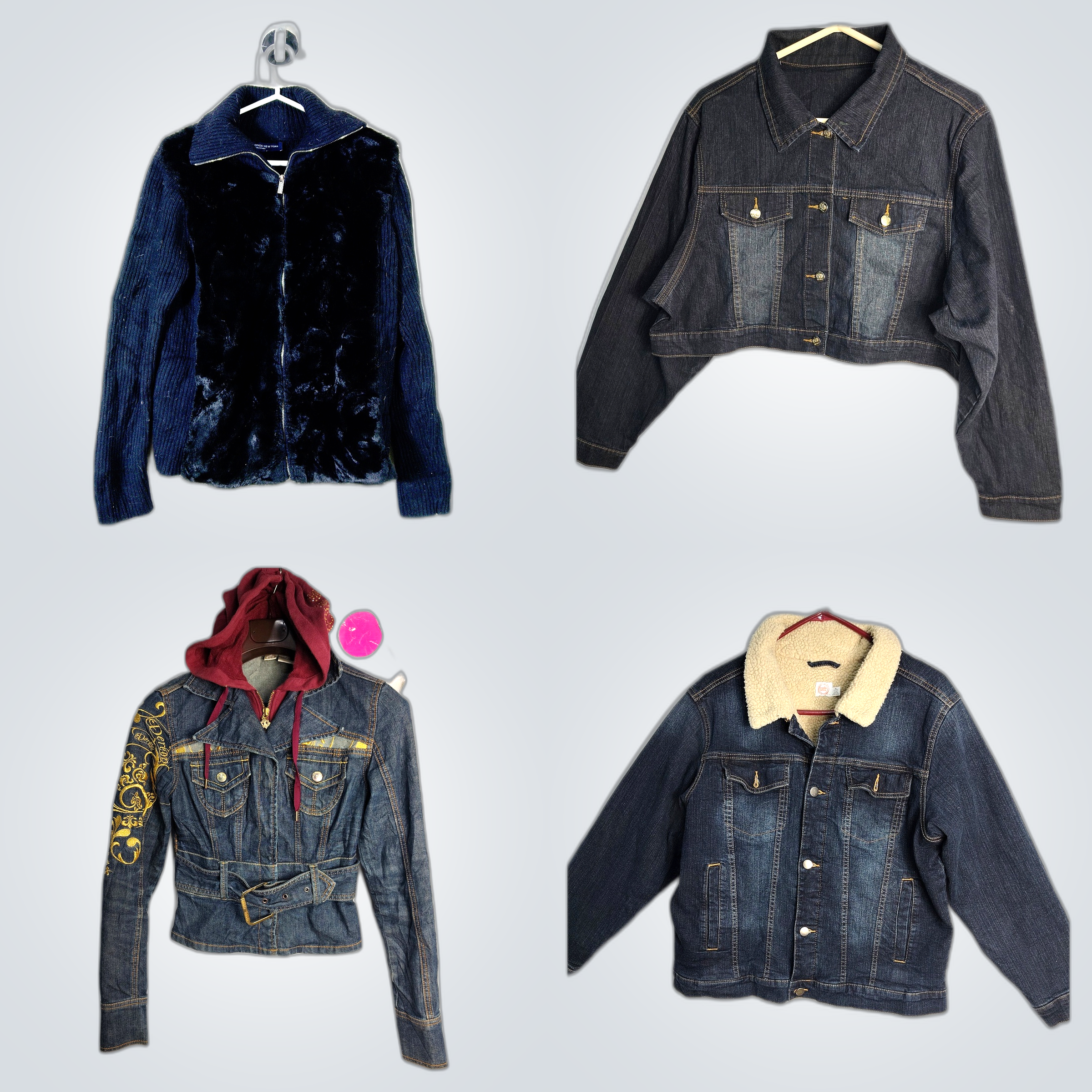 Denim Jacket Bundle: YUVA, Authentic Jeans, VOLTIG..