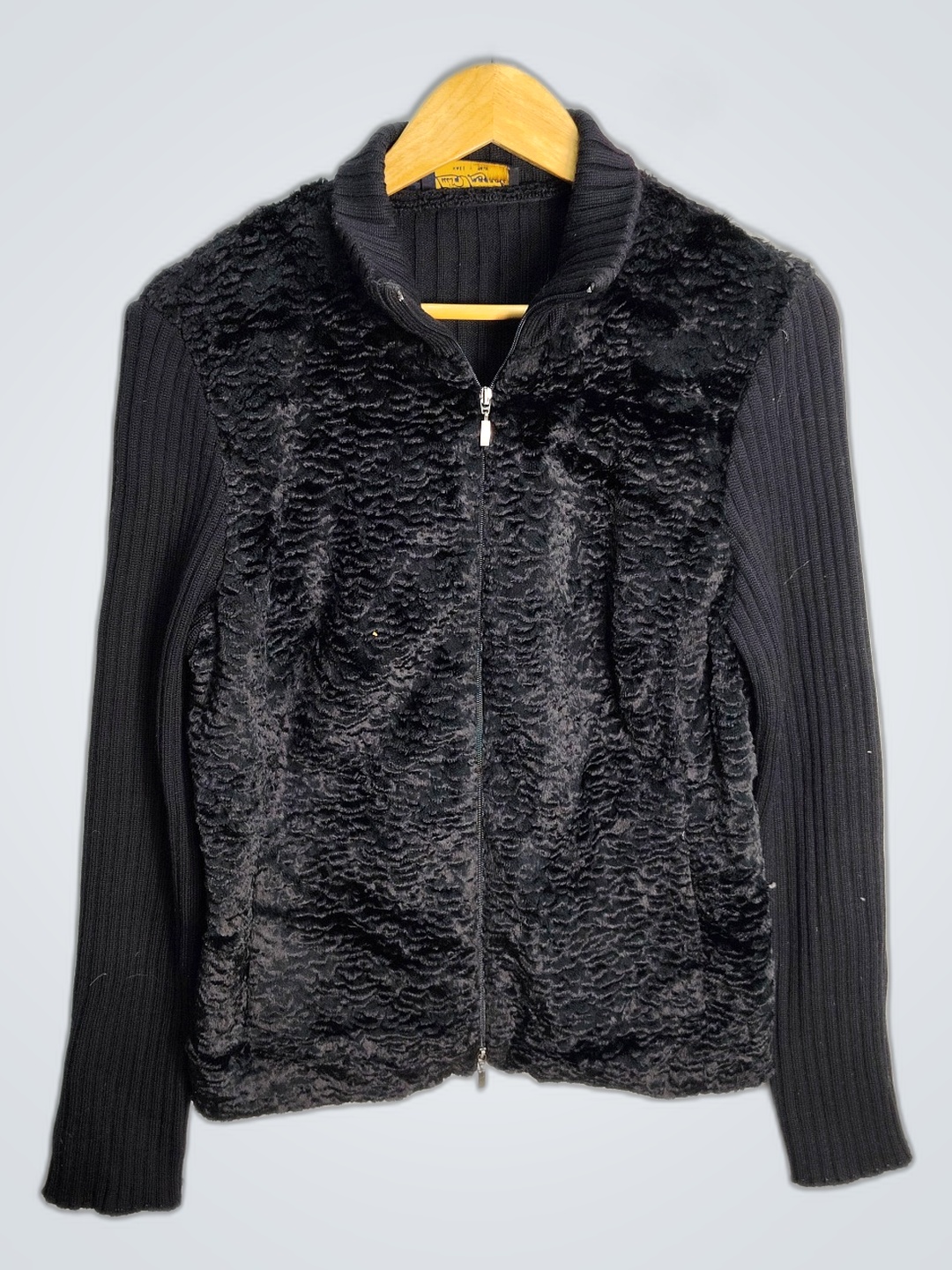 Luisa Beagnoli Black Zippered Vest