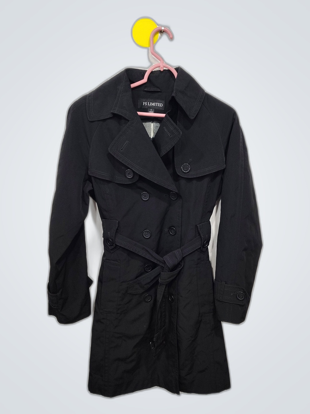 FS LIMITED Black Trench Coat