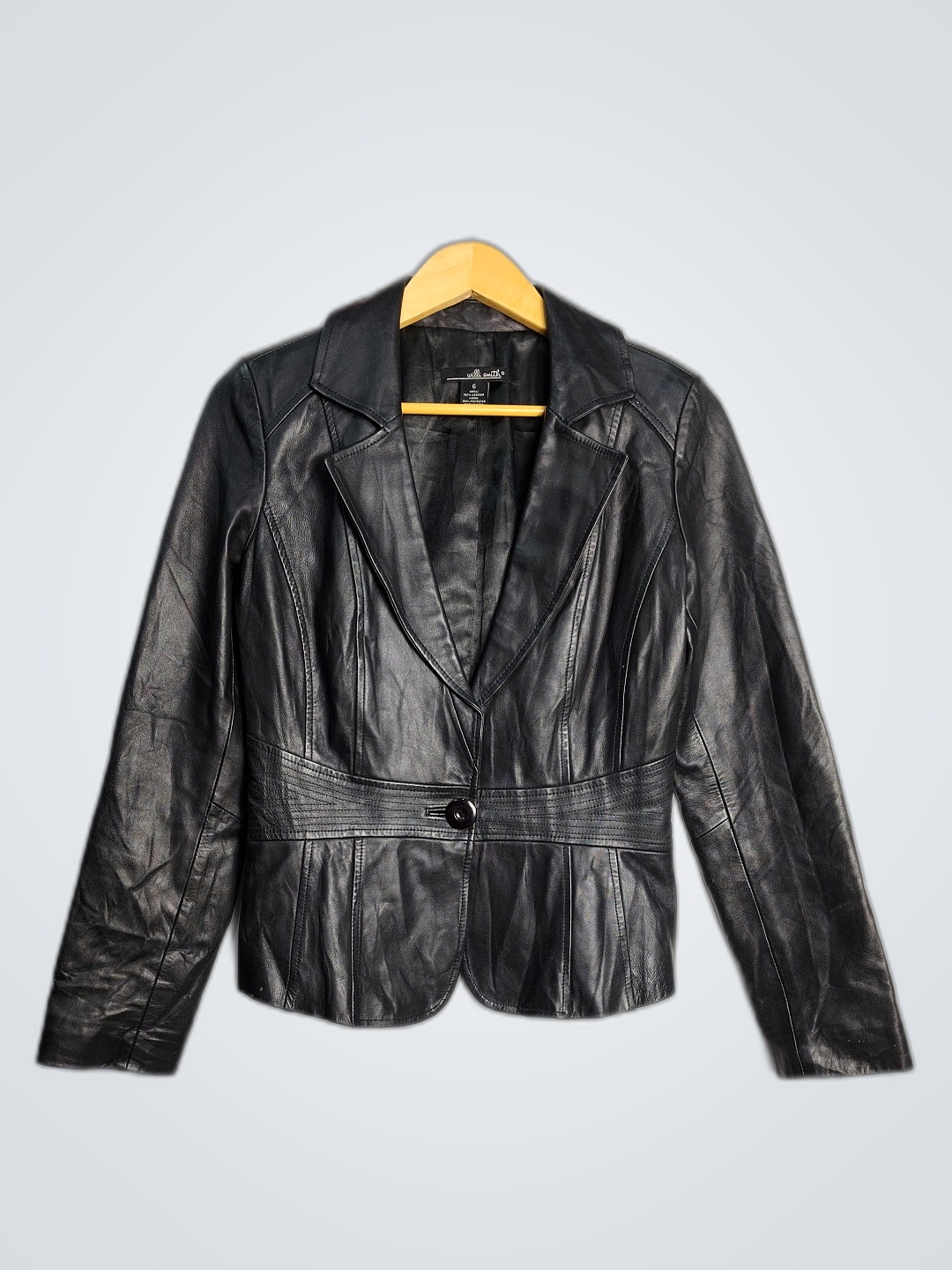 Willi Smith Black Leather Jacket