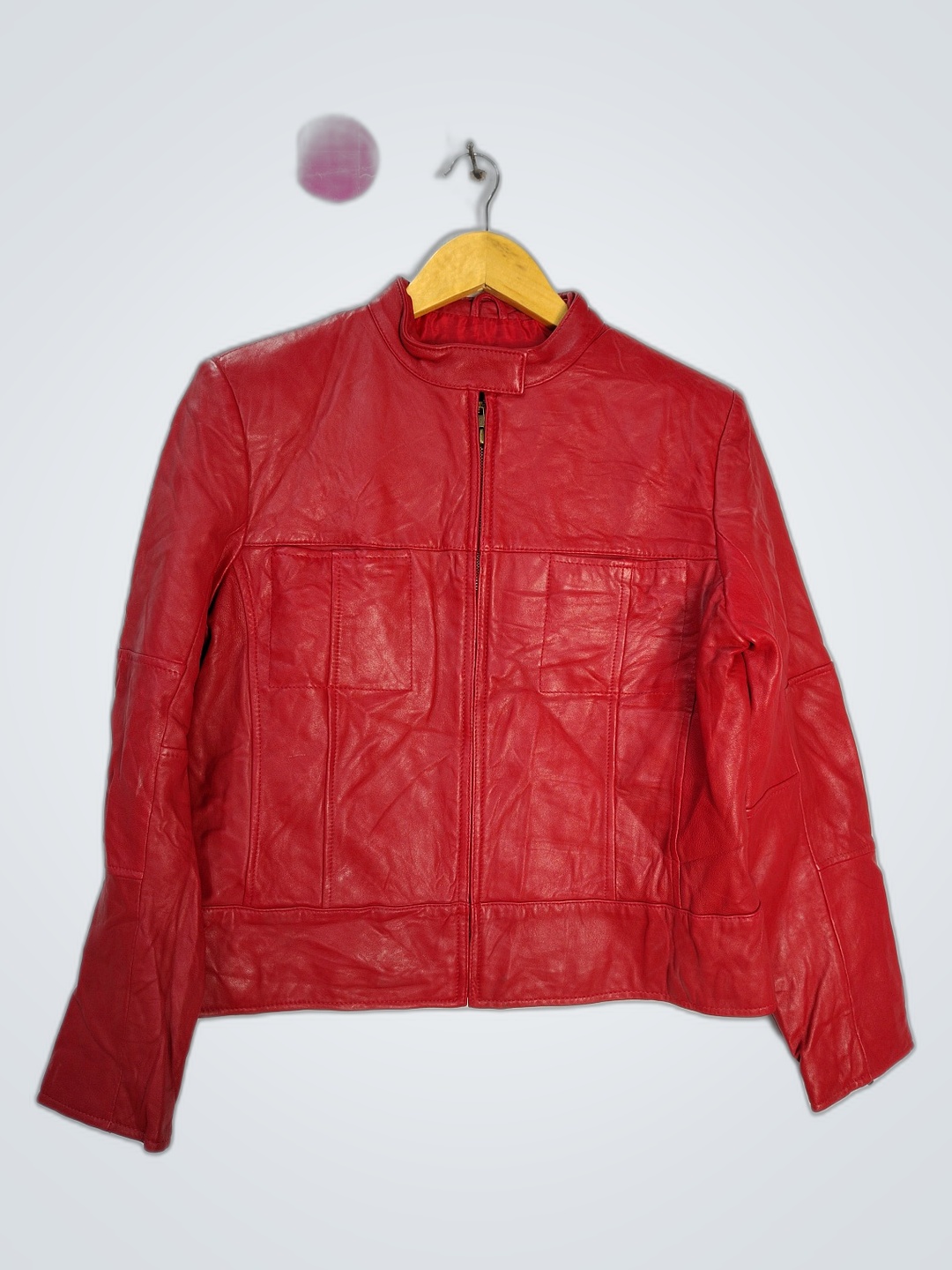Veste en cuir rouge Kelly Ireland
