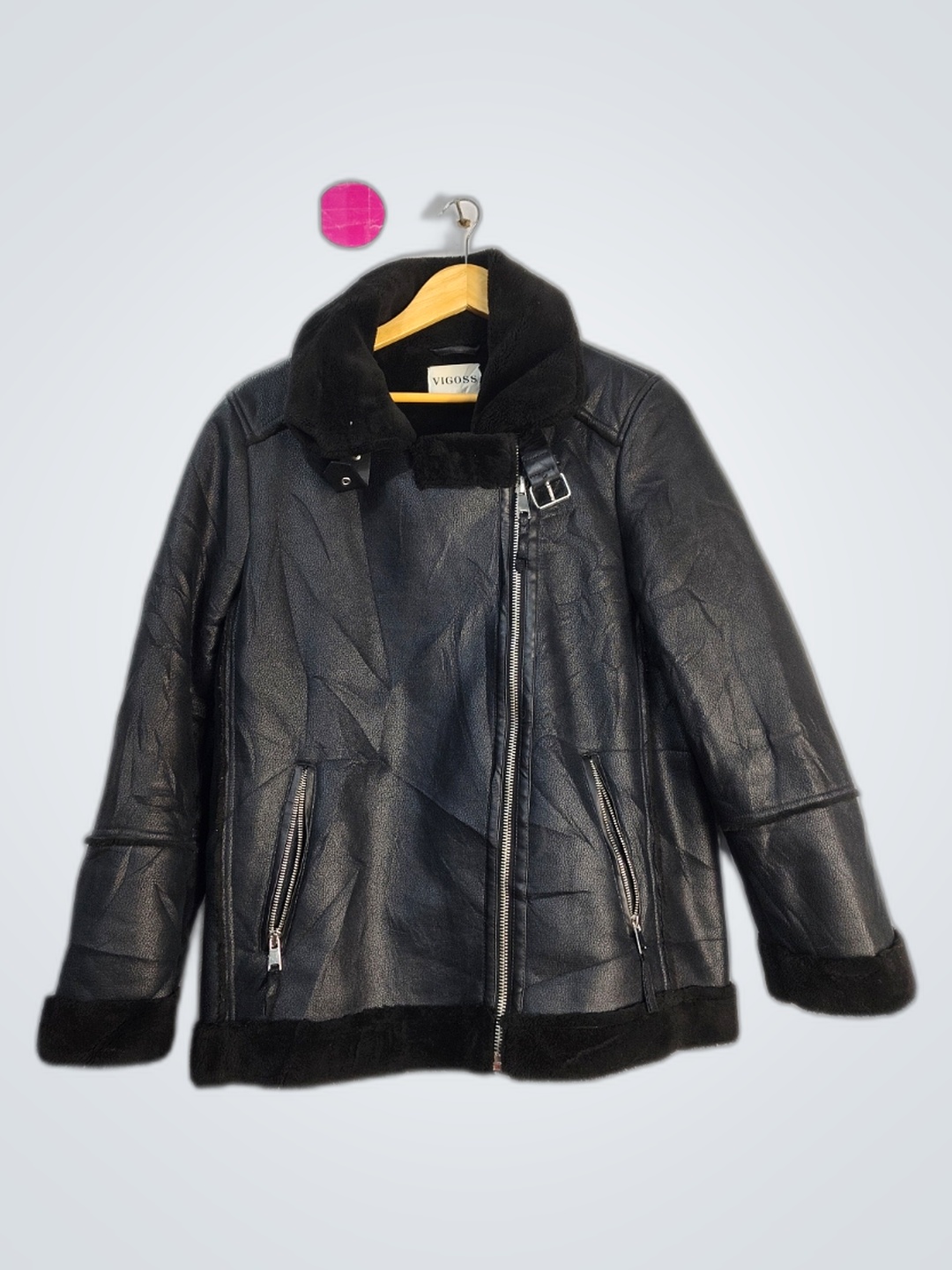 Vigoss Black Leather Jacket