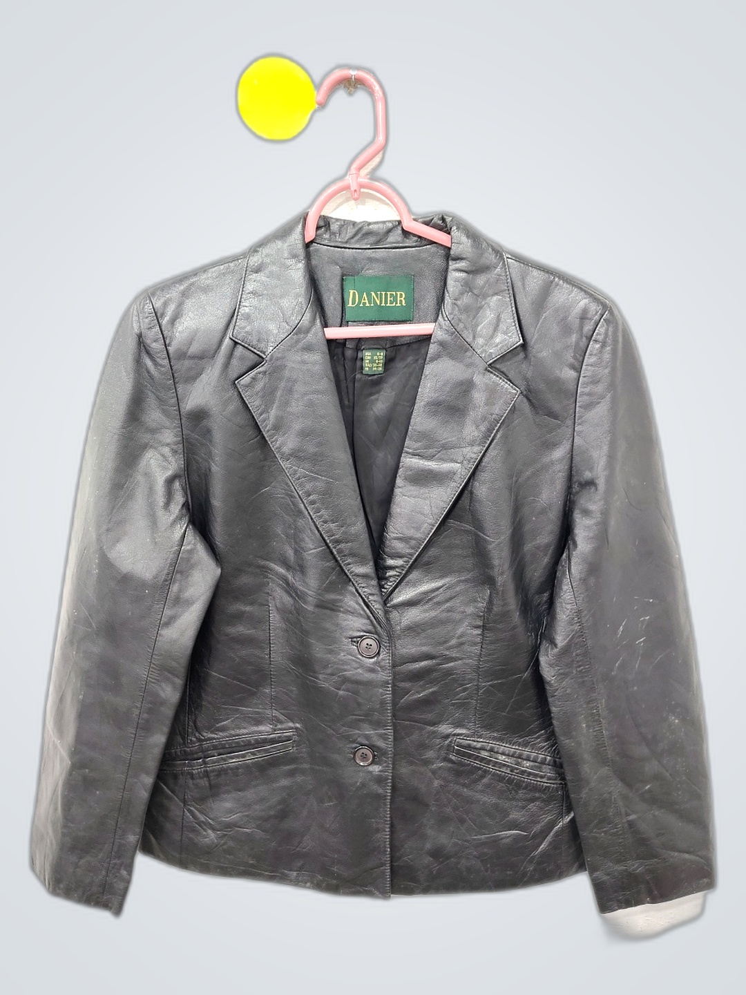 Danier Black Leather Jacket