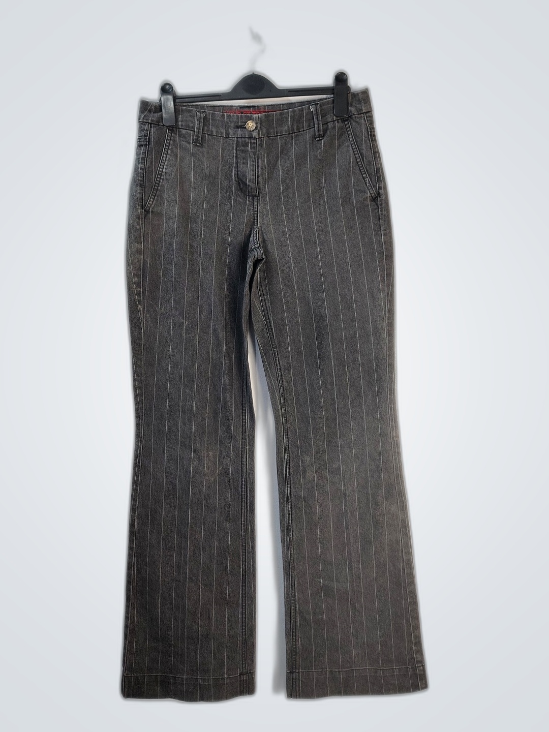 Calças Rayadas Cinzas