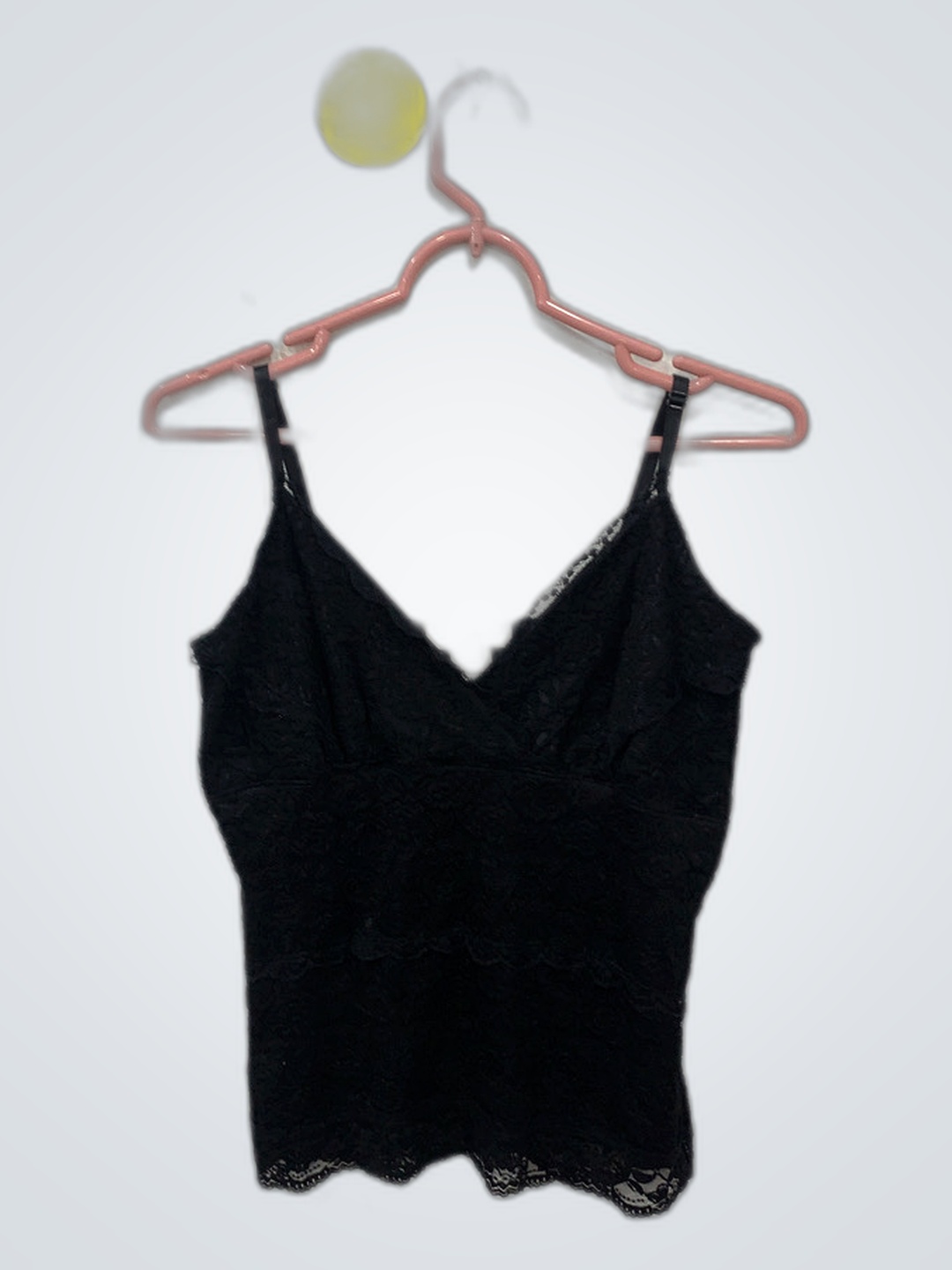 Schwarzes Spitzen-Camisole