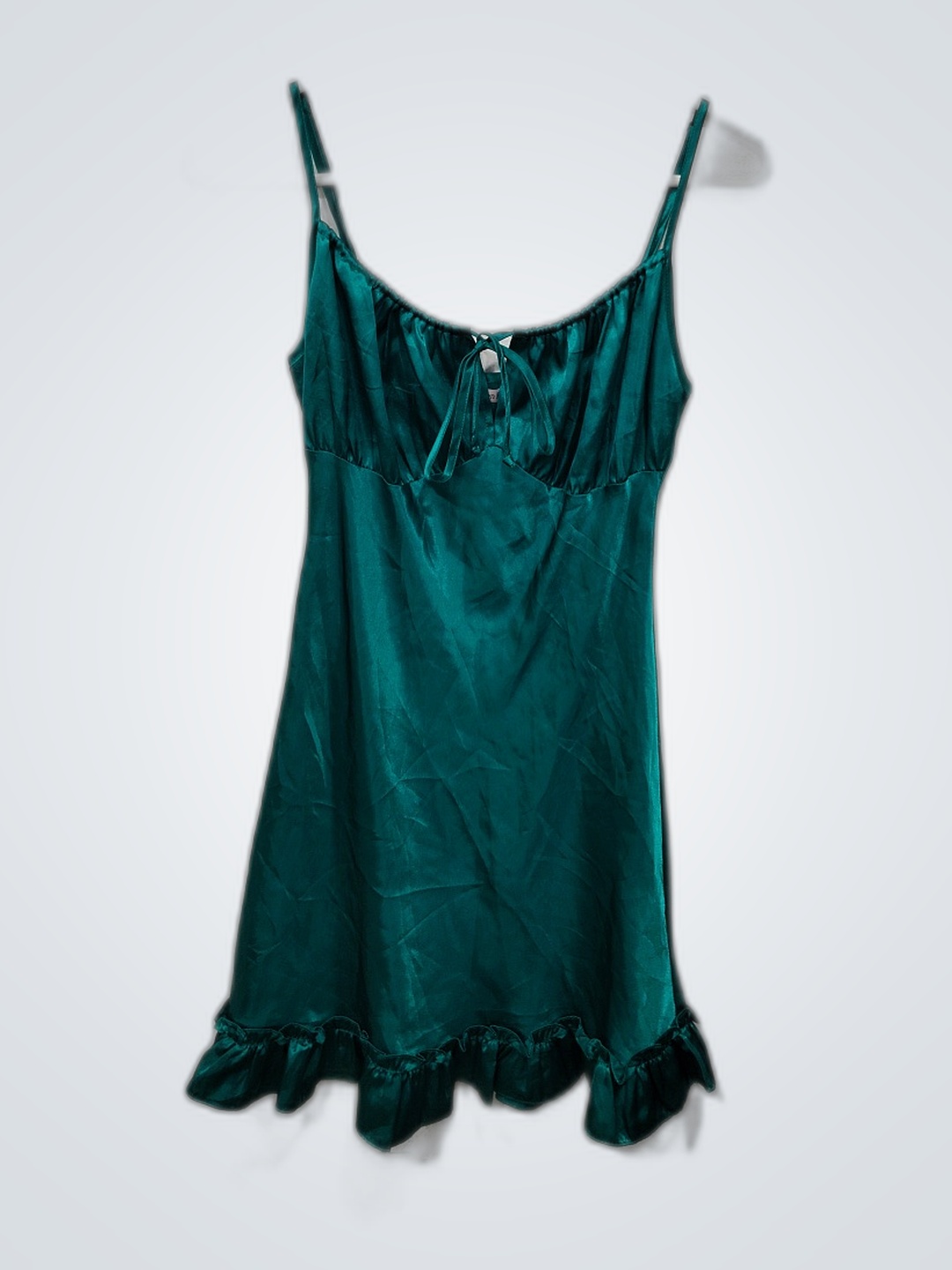 グリーンサテンシミーズ