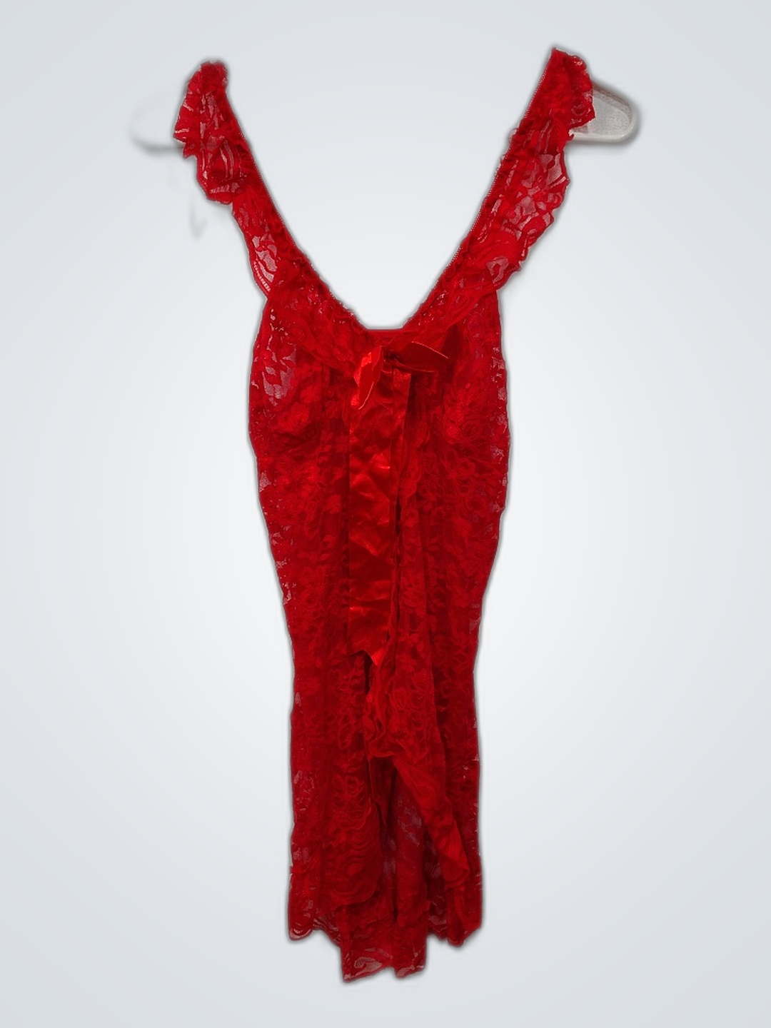 レッドレースキャミソールトップ