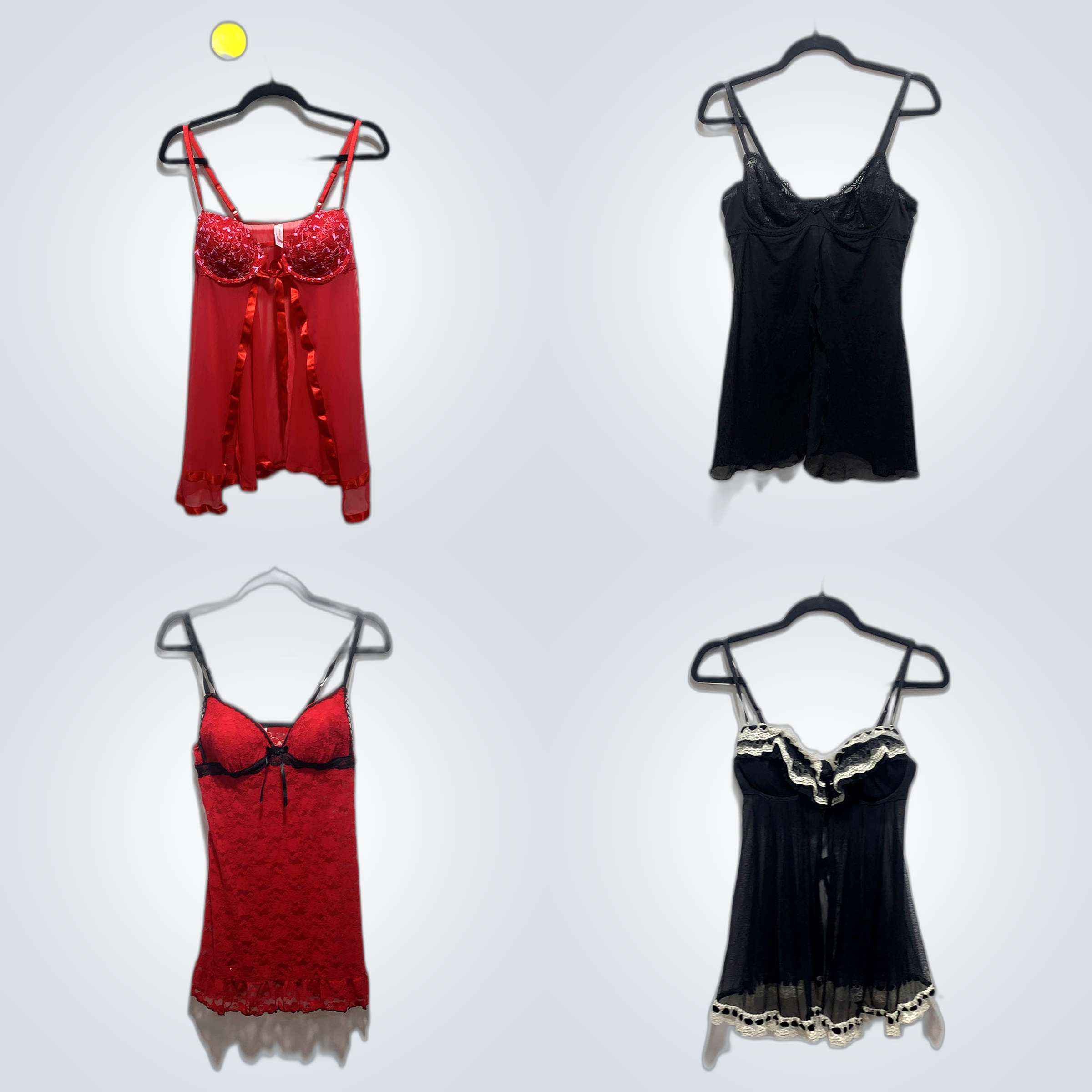 Camisoles avec bordure en dentelle Y2K