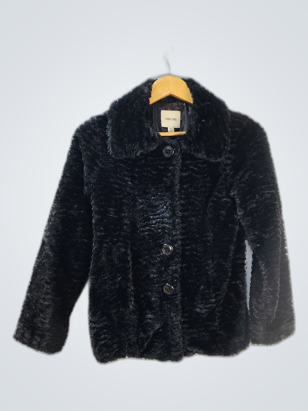 Veste en fourrure noire Cherokee