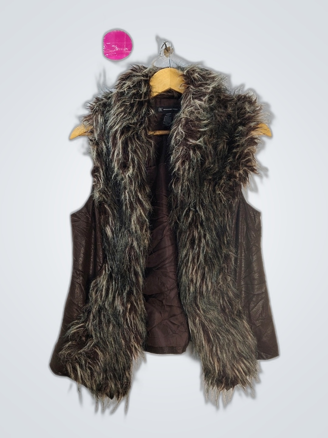 INC International Concepts Gilet en fausse fourrur..